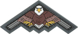 Maxpedition B2 Bomber Eagle Patch Color B2EAC - Full Color PVC Patch With Sew-On Backing And Hook Back Protection