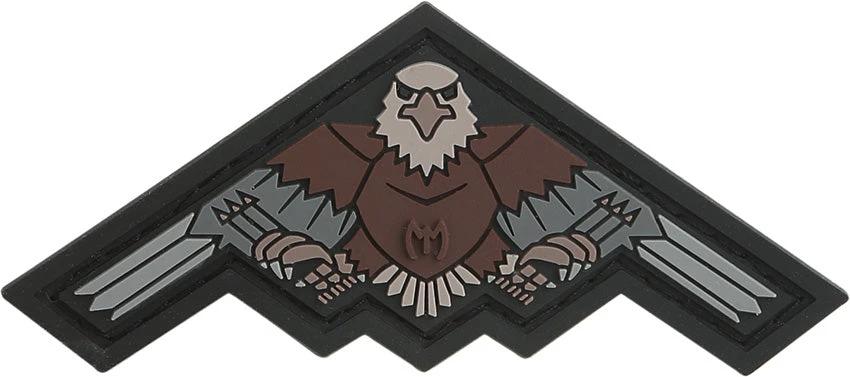 Maxpedition B2 Bomber Eagle Patch Tact B2EAS - PVC Rubber Construction With Loop Field For Sewing