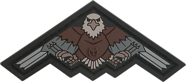Maxpedition B2 Bomber Eagle Patch Tact B2EAS - PVC Rubber Construction With Loop Field For Sewing