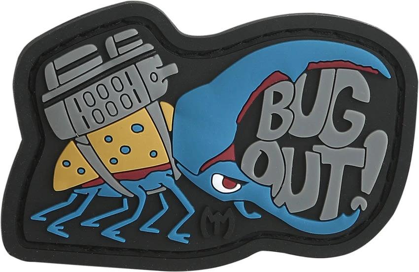 Maxpedition Bug Out Patch - Full Color PVC Rubber Construction With 2.38 By 1.50 Inches Sew On Loop Field For Clothing