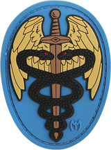 Maxpedition Sword Caduceus Patch CADFC Full Color PVC Rubber Patch With Sew On Backing