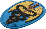 Maxpedition Sword Caduceus Patch CADFC Full Color PVC Rubber Patch With Sew On Backing by Maxpedition