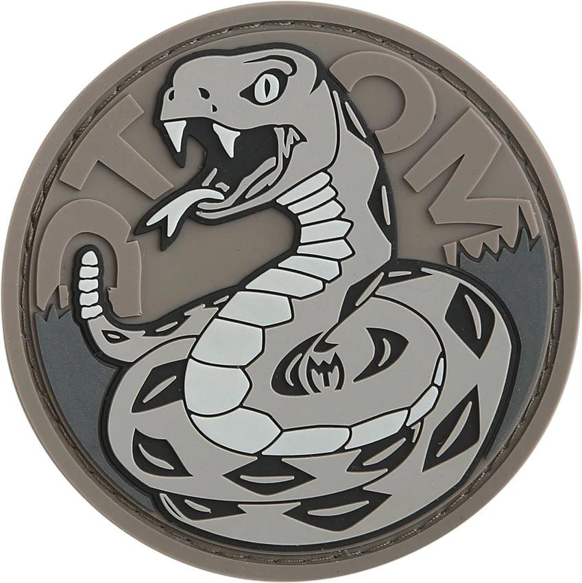 Maxpedition Don't Tread On Me Patch Tact CDTMS - PVC Rubber Construction For Durable Wear With Sew On Backing