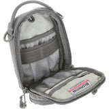 Maxpedition DEP Daily Essentials Pouch Gray - Water Resistant Zippered Organizer With Patch Field And D-Rings by Maxpedition