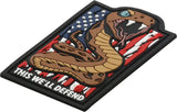Maxpedition This We'll Defend Patch Color DFNDC - Full Color PVC Rubber Construction With Sew On Back by Maxpedition