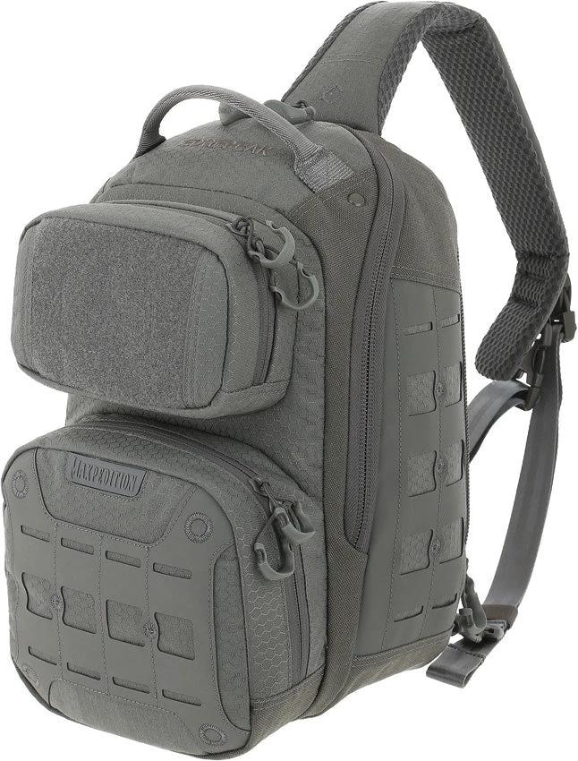 Maxpedition AGR Edgepeak V2 Sling Pack Gry 15L - Lockable Main Compartment With ATLAS Lattice System