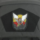 Maxpedition Saint Michael Patch Color MCHLC - Full Color PVC Rubber Patch With Backing Loop And Sewing Sheet by Maxpedition