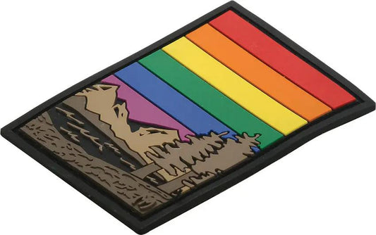 Maxpedition Outdoor Pride Patch - Full Color PVC Rubber Construction With Sew-On Back And Loop Field by Maxpedition