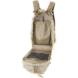 Maxpedition Falcon-III Backpack Khaki - Water Resistant 28L Tactical Pack With YKK Zippers And Padded Comfort Back by Maxpedition