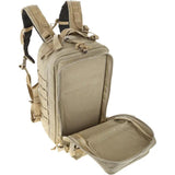 Maxpedition Falcon-III Backpack Khaki - Water Resistant 28L Tactical Pack With YKK Zippers And Padded Comfort Back by Maxpedition