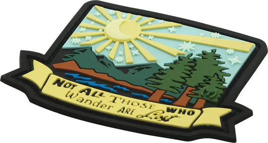 Maxpedition Wander Not Lost Patch Color WNDRC - Full Color PVC Rubber Construction With Sew-On Backing by Maxpedition