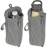 Maxpedition Expandable Bottle Pouch Gray - Low Profile Design With Dual Position Bungee Fits 32oz Nalgene by Maxpedition