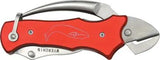 Myerchin Sailors Tool Linerlock Red P300RD - Versatile Marlin Spike Tool With Pliers And Serrated Blade by Myerchin