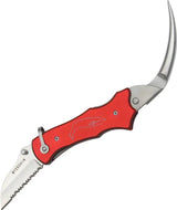 Myerchin Sailors Tool Linerlock Red P300RD - Versatile Marlin Spike Tool With Pliers And Serrated Blade by Myerchin