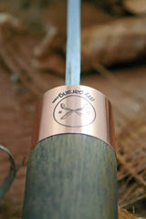 My Parang Duku Chandong 10in Hand Forged - 5160 Carbon Steel Blade Eco Wood Handle Copper Bolster by My Parang