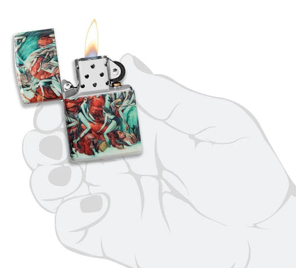 Zippo Marija Tiurina “Though Slaughter” Lighter – 540° Colour Design by Zippo