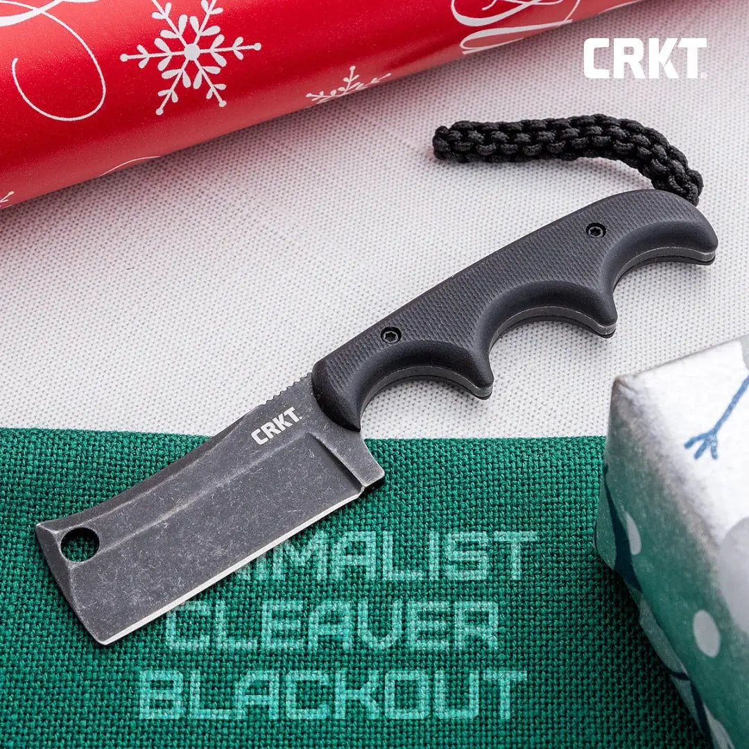 CRKT Minimalist Cleaver Blackout 2383K EDC Knife For Everyday Carry Compact And Durable by CRKT