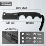 CRKT Minimalist Cleaver Blackout 2383K EDC Knife For Everyday Carry Compact And Durable by CRKT