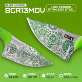 CRKT Minimalist Gears Bowie 2387G Glow Neck Knife With Satin 8Cr13MoV Blade For EDC Enthusiasts by CRKT