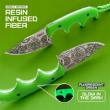 CRKT Minimalist Gears Bowie 2387G Glow Neck Knife With Satin 8Cr13MoV Blade For EDC Enthusiasts by CRKT