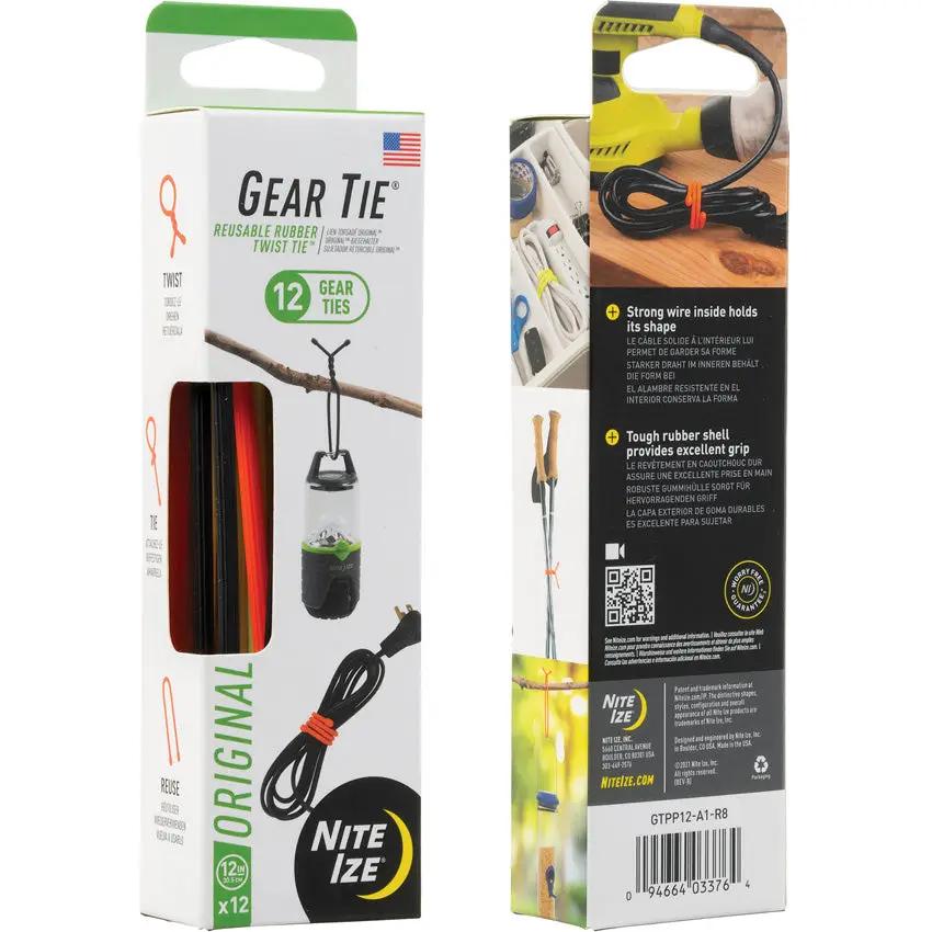 Nite Ize Gear Tie 12in Pro Pack Reusable Cord And Gear Organizer For DIYers Boaters Outdoor Enthusiasts by Nite Ize