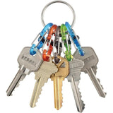 Nite Ize KeyRing Locker Stainless Five Polycarbonate S Biner Microlocks Key Organizer for Everyday Carry by Nite Ize