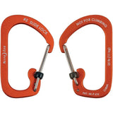 Nite Ize Locking Carabiner SlideLock No3 Orange Compact Aluminum 2.25 Inch EDC Clip For Hikers by Nite Ize