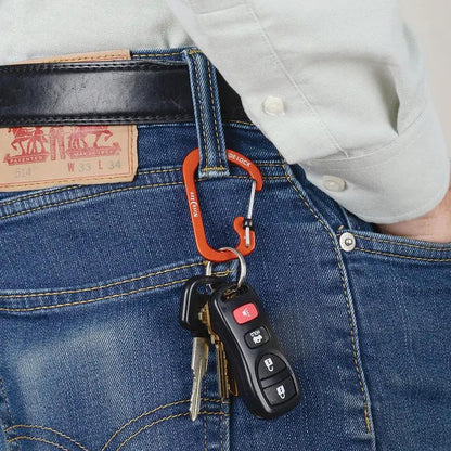 Nite Ize Locking Carabiner SlideLock No3 Orange Compact Aluminum 2.25 Inch EDC Clip For Hikers by Nite Ize