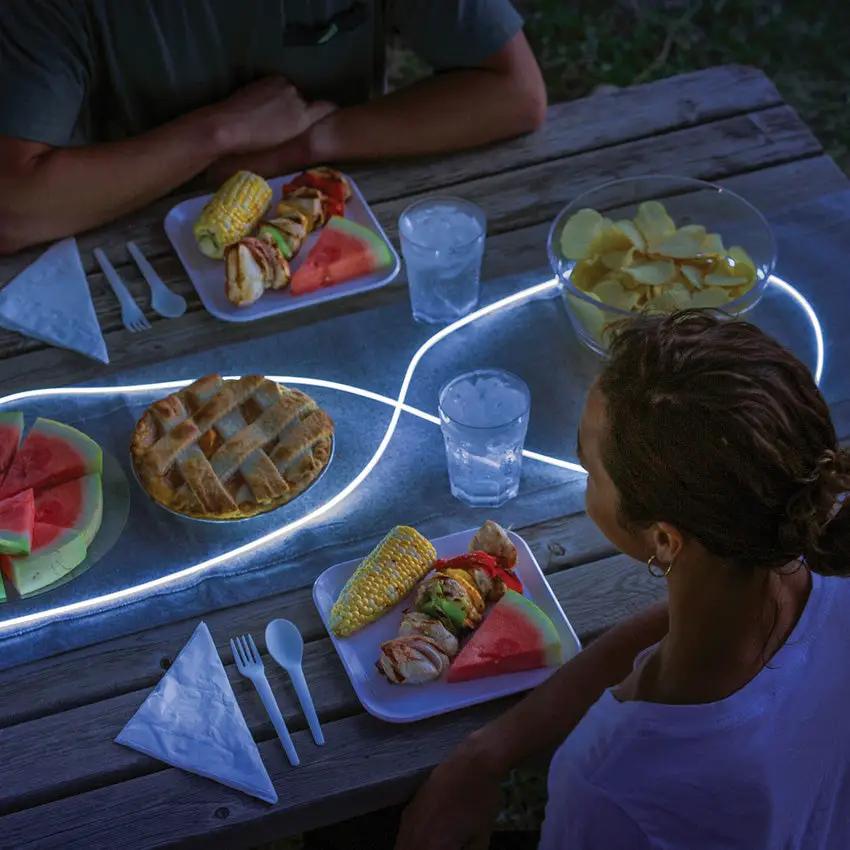 Nite Ize Radiant ShineLine Green RSLR3 17 R8 Rechargeable Full Length Outdoor Camper Light With Hands Free Illumination by Nite Ize