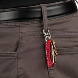 Nite Ize DoohicKey Key Chain Knife KMTK-10-R7 Compact Satin Blade Red Aluminum Handle For Everyday Carry by Nite Ize