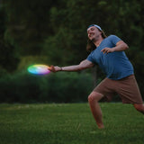 Nite Ize FlashFlight Flying Disc LED Frisbee Rechargeable Night Visibility for Players and Families by Nite Ize