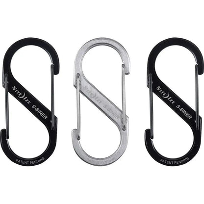 Nite Ize S Biner Stainless 3 Pack Carabiners For Everyday Gear Organization Double Gated Durable by Nite Ize