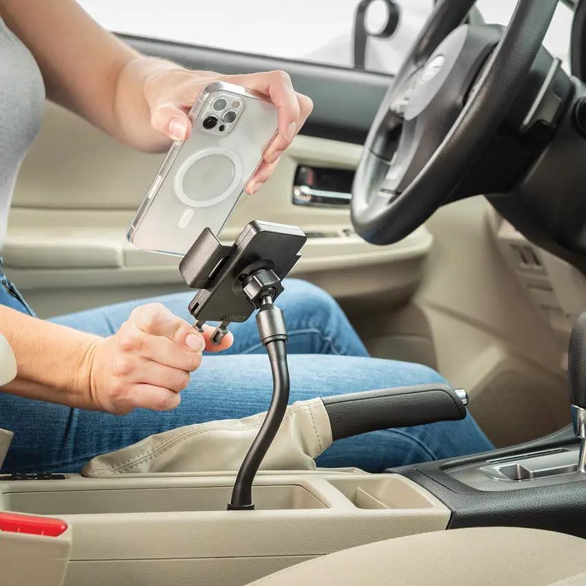 Nite Ize Squeeze Cup Holster Mount Compact Adjustable Phone Holder For On The Go by Nite Ize