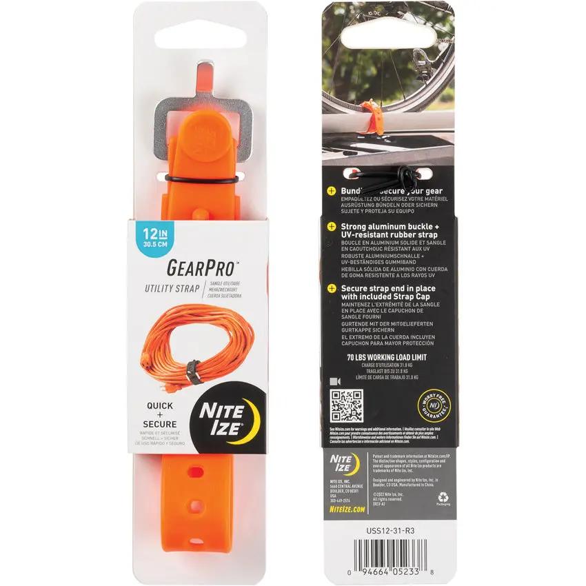 Nite Ize GearPro Utility Strap High Visibility UV Resistant Rubber With Aluminum Buckle For Outdoor Pros And Sports Fans by Nite Ize