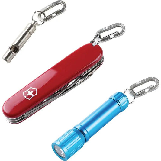 Nite Ize MicroLink Carabiner Pack Four Compact Stainless Steel Carabiners For Everyday Carry Enthusiasts Keychains by Nite Ize