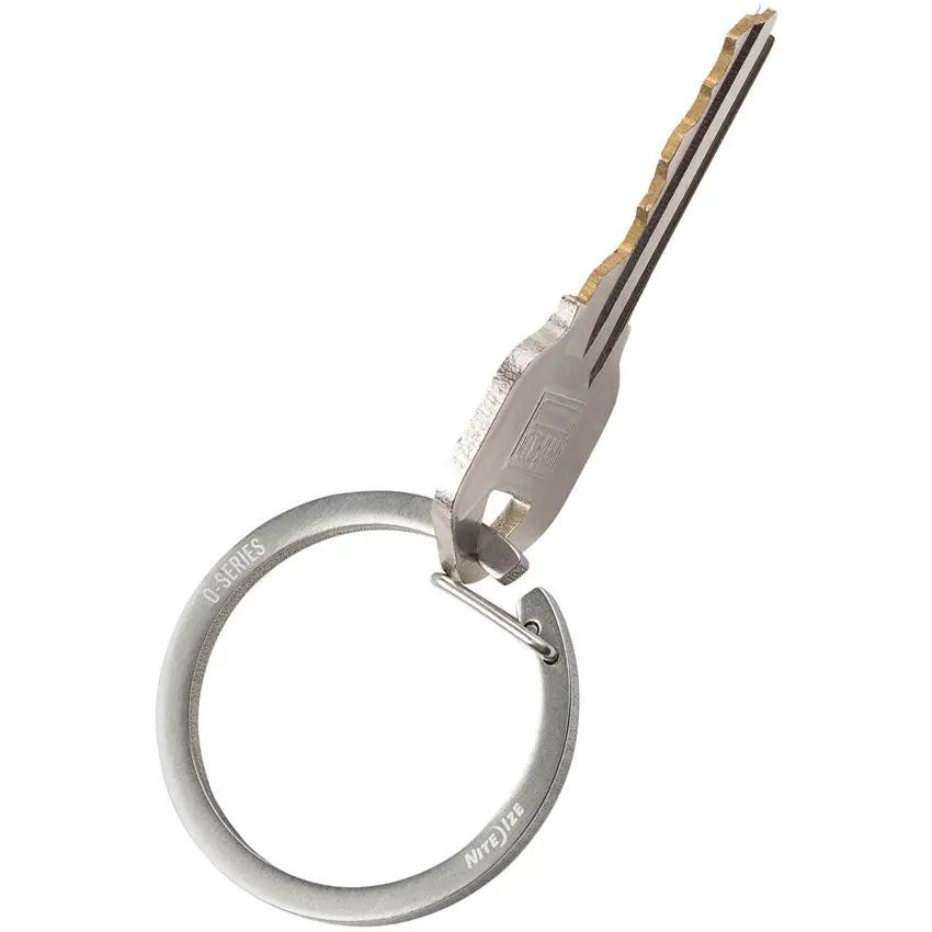 Nite Ize O-Series Gated Key Ring OS-11-2R6 Pack Of Two With Spring Gate For Everyday Carry Rugged Stainless Steel by Nite Ize