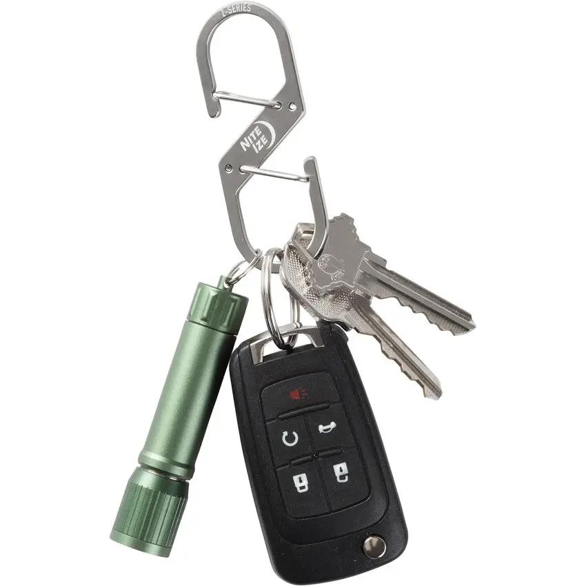 Nite Ize Z Series Dual Carabiner Three ZS3 11 R6 Stainless Key Carrier For Quick Access And Everyday Carry by Nite Ize