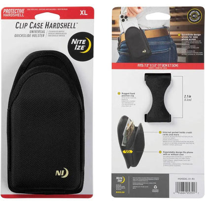 Nite Ize Clip Case Hardshell Universal XL Quickslide Holster for Large Phones with Rugged Protection and Quick Access by Nite Ize