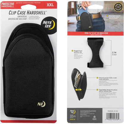Nite Ize Clip Case Hardshell Universal XXL Holster For Large Phones Quick Access And Protected Carry by Nite Ize