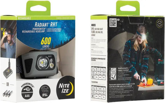 Nite Ize Radiant Powerswitch Headlamp RH1-09-R8 by Nite Ize