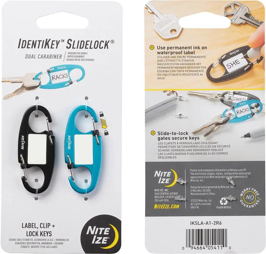 Nite Ize IdentiKey Slidelock Dual Cara IKSLA-A1-2R6 by Nite Ize