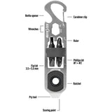Nite Ize DoohicKey Ratchet Tool 4-Inch Compact Multitool for Keychain and Pocket Great for Cyclists and DIY Enthusiasts by Nite Ize