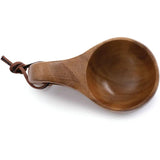 No Box Tools Kuksa Wooden Cup 4oz Sustainably Sourced Acacia Wood - Ergonomic Handle With Finger Hole by No Box Tools