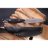 N.C. Custom Twin Fixed Blade TWIN STONEWASHED G10 RED-BLACK by N.C. Custom