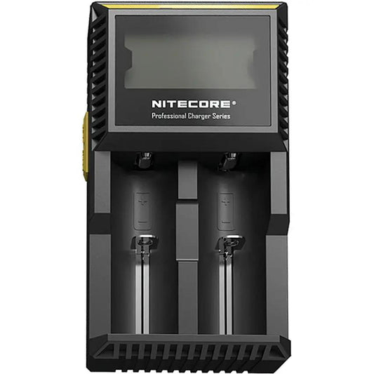 Nitecore Digicharger D2 - Dual Battery Charger With Independent Slots And Smart Chemistry Detection by Nitecore