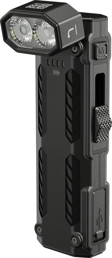 Nitecore EDC09 Swivel Head Flashlight Rechargeable Aluminum Body Water Resistant For Outdoor Enthusiasts by Nitecore