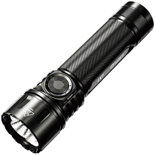 Nitecore EX7 Rechargeable Flashlight Rugged Aluminum Body Water Resistant For Outdoor Enthusiasts 21700 Battery Included by Nitecore