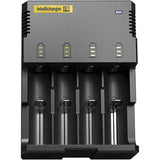 Nitecore Intellicharger I4 Four Slot Battery Charger With Independent Slots For Li Ion NiMH For Tech Enthusiasts by Nitecore