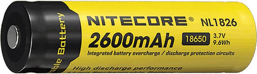 Nitecore Rechargable 18650 Battery 2600 NL1826 by Nitecore