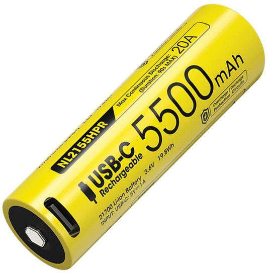 Nitecore 21700 Rechargeable Battery NL2155HPR by Nitecore